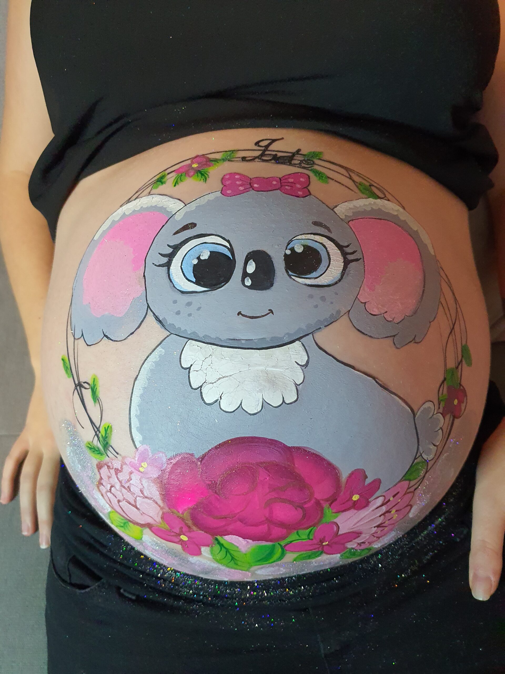 Belly painting / Maquillage prénatal sur le ventre de la maman chez Chris Esthétique