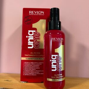 Le soin sans rinçage UNIQ ONE REVLON 150ml, dix bénéfices en un produit. Prenez soin de vos cheveux de manière complète et efficace.